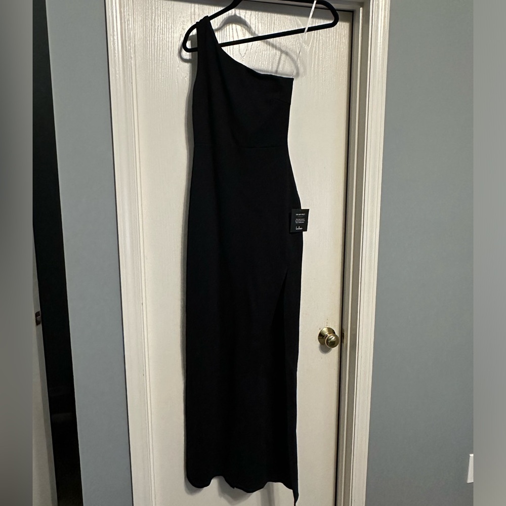 Lulus black one shoulder dress